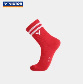 Victor Unisex Sport Quarter Socks SK-155D [Red]