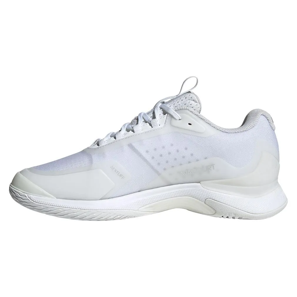 Women's Avacourt 2 Tennis Shoes White and Silver Metallic