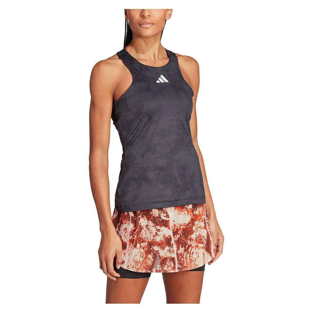 Women's Paris HEAT.RDY Y-Back Tennis Tank Carbon