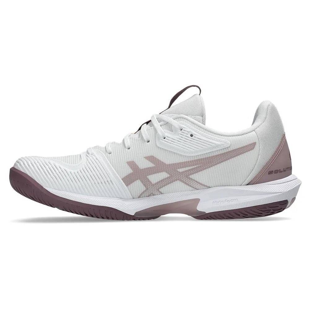 Womens Solution Speed FF 3 Tennis Shoes White and Dusty Mauve